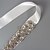 baratos Faixas para Vestidos de Festa-Gemstone &amp; Crystal / Other / Taffta Wedding / Birthday Sash With Belt / Crystals / Rhinestones Women&#039;s Sashes / Rhinestone Ribbon