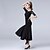 baratos Roupa de Dança de Salão-Ballroom Dance Dress Lace Split Joint Women&#039;s Training Performance Short Sleeve Spandex