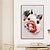 cheap Animal Paintings-Oil Painting Hand Painted Vertical Animals Pop Art Modern Rolled Canvas (No Frame)