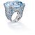 billige Graverte ringer-personlig tilpasset Blå Kubisk Zirkonium Ring Klassisk Gave Love Festival Geometrisk Form 1pcs Sølv
