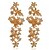 ieftine Cercei-Pentru femei Cercei Picătură Cercei atârnați Decupată Forma florii Modă Placat Auriu cercei Bijuterii Argintiu / Auriu Pentru Petrecere Zilnic 1 pereche
