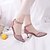 cheap Women&#039;s Heels-Women&#039;s Heels Dress Shoes Kitten Heel Pointed Toe Rhinestone / Imitation Pearl / Sequin PU Sweet / Minimalism Summer / Spring &amp; Summer Pink / Black / Beige / Party &amp; Evening / Striped / 2-3