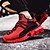cheap Men&#039;s Athletic Shoes-Men&#039;s Trainers / Athletic Shoes Comfort Shoes Light Soles Chunky Sneakers Sporty Athletic Daily Outdoor Running Shoes / Walking Shoes Tissage Volant Breathable Non-slipping Height-increasing Dark Red