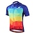 abordables Maillots pour hommes-Miloto Homme Maillot Velo Cyclisme Manche Courte Grande Taille Cyclisme Chemise Shirt Maillot avec 3 poches arrière VTT Vélo tout terrain Vélo Route Respirable Perméabilité à l&#039;humidité Zip frontal