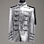 cheap Historical &amp; Vintage Costumes-Vintage Medieval Napoleon Jacket Coat Masquerade Outerwear Prince Aristocrat Men&#039;s Vintage Embroidered Party Halloween Queen&#039;s Platinum Jubilee 2022 Coat