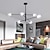 economico Modello sputnik-Lampadario design sputnik 107 cm metallo lineare isola finiture verniciate stile nordico moderno 220-240v