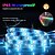 cheap LED Strip Lights-5m 16.4ft Halloween Purple Orange LED Strip Light RGB Color Changing 300 LEDs 5050 SMD Waterproof IP65 for Patio Party Decor with Remote Controller DC12V