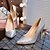 cheap Women&#039;s Heels-Women&#039;s Heels Daily Stiletto Heel Pointed Toe PU Black Silver Pink