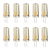 voordelige LED bi-pin lampen-10st 3 w led bi-pin lampen 300 lm g4 t 48 led kralen smd 3014 dimbaar warm wit wit 12-24 v