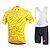 preiswerte Herrenbekleidungs-Sets-Fastcute Herren Unisex Radtrikot mit Radhose kurz Trägern fahrradbekleidung Kurzarm MTB Mountain Rennrad Weiß Grün Purpur Übergröße Fahhrad Trägerhose Trikot Trägerhose / Lange Radhose Mit Trägern