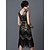 cheap Vintage Dresses-The Great Gatsby Charleston Roaring 20s 1920s Cocktail Dress Vintage Dress Flapper Dress Prom Dress Prom Dresses Women&#039;s Tassel Fringe Costume Vintage Cosplay Sleeveless Party Homecoming Prom Knee