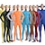 abordables Costumes Zentai-Combinaison Morphsuit Costume de peau Adulte Spandex Lycra Costumes de Cosplay Genre Couple Homme Femme Couleur Pleine Halloween