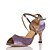 cheap Latin Shoes-Women&#039;s Latin Shoes Performance Satin Heel Splicing Flared Heel Cross Strap Purple