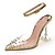 cheap Women&#039;s Heels-Women&#039;s Heels Kitten Heel Pointed Toe Rivet PVC(Polyvinyl chloride) Sweet / Minimalism Summer Gold / Silver / Party &amp; Evening