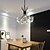 billige Klyngedesign-45 cm anheng lykt design lysekrone metall sputnik nyhet malt finish moderne nordisk stil generisk