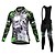 cheap Men&#039;s Clothing Sets-Malciklo Men&#039;s Long Sleeve Cycling Jersey with Bib Tights Winter Fleece Coolmax® Lycra Black Purple Yellow Bike Jersey Bib Tights Clothing Suit Breathable 3D Pad Quick Dry Back Pocket Sports Graffiti