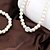 voordelige Sieradensets-Women&#039;s Stud Earrings Chain Necklace Bead Bracelet Classic Stylish Unique Design Imitation Pearl Silver Plated Earrings Jewelry White For Party Daily 1 set