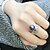 cheap Rings-Women Open Ring Freshwater Pearl Dark Blue Pearl S925 Sterling Silver Leaf Luxury Classic Elegant 1pc / Women&#039;s / Adjustable Ring