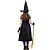 preiswerte Trajes de danza-Witch Costume Girls&#039; Fairytale Theme Halloween Performance Cosplay Costumes Theme Party Costumes Girls&#039; Dance Costumes Tulle Tulle