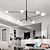 economico Modello sputnik-Lampadario design sputnik 107 cm metallo lineare isola finiture verniciate stile nordico moderno 220-240v