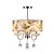 cheap Candle-Style Design-1-Light 40(16&quot;) Crystal Chandelier Fabric Drum Electroplated Modern Contemporary 110-120V / 220-240V