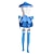 billiga Animekostymer-Inspirerad av Cosplay skol Animé Cosplay-kostymer Japanska Cosplay-kostymer Ärmlös Klänning Handskar Band Till Herr Dam Flickor