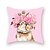 cheap Throw Pillows &amp; Covers-Set of 4 Linen Pillow Cover, Floral Animal Cartoon Fashion Throw Pillow