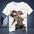 preiswerte Cosplay-Anime-Kapuzenpullover und T-Shirts für den Alltag-Inspiriert von Attack on Titan Eren Jager Cosplay Levi Ackerman Cosplay Kostüme Maskerade Polyester / Baumwolle T-shirt Für Herrn