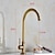 cheap Rotatable-Traditional Kitchen Sink Faucet Cold Water Only, Retro Brass Single Handle Kitchen Tap Golden Electroplated Standard Spout