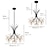 billige Klyngedesign-45 cm anheng lykt design lysekrone metall sputnik nyhet malt finish moderne nordisk stil generisk