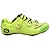 abordables Zapatos de ciclismo-SIDEBIKE Adulto Zapatillas de ciclismo con pedal y cala Calzado para Bicicleta de Carretera Fibra de Carbono Transpirable Amortización Utra ligero (UL) Ciclismo Verde / amarillo Hombre Zapatillas