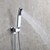cheap Shower Faucets-Bath Shower Faucet Set / Wall Mounted Square LED Shower Head / Hand Shower Included / Hot And Cold Bath Mixer Valve / Massage Body Jets  / Contemporary