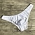 billige Eksotisk herreundertøj-Herre 2-pak Sexede trusser Bikini snit Underbukser Polyester Spandex Vanlig Lav Talje Sort Hvid