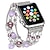 billige Apple Watch urremme-1 pcs Smartwatch bånd til Apple  iWatch Series 8 7 6 5 4 3 2 1 SE Apple Watch Keramik Smartwatch Rem Bling diamant Smykke armbånd Udskiftning Armbånd