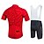 preiswerte Herrenbekleidungs-Sets-Fastcute Herren Unisex Radtrikot mit Radhose kurz Trägern fahrradbekleidung Kurzarm MTB Mountain Rennrad Weiß Grün Purpur Übergröße Fahhrad Trägerhose Trikot Trägerhose / Lange Radhose Mit Trägern