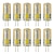 cheap LED Bi-pin Lights-10pcs G4 5W 3014 x 48 LEDs White Light Lamps AC12V Non-dimmable Equivalent to 20W-25W T3 Halogen Track Bulb Replacement LED Bulbs