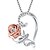 cheap Necklaces-Women&#039;s Pendant Necklace Necklace Classic Heart Flower Colorful Fashion Cute Sweet Zircon Chrome Silver 51 cm Necklace Jewelry 1pc For Daily