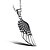 billige Pendant Necklaces-Men&#039;s Pendant Necklace Engraved Angel Wings Modern Trendy Titanium Steel Silver 55 cm Necklace Jewelry 1pc For Street Gift School Club Promise