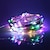 cheap Plug String Lights-50m String Lights 500 LEDs 1pc Warm White RGB White Waterproof Party Decorative 12 V