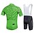 preiswerte Herrenbekleidungs-Sets-Fastcute Herren Unisex Radtrikot mit Radhose kurz Trägern fahrradbekleidung Kurzarm MTB Mountain Rennrad Weiß Grün Purpur Übergröße Fahhrad Trägerhose Trikot Trägerhose / Lange Radhose Mit Trägern