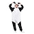 tanie Piżamy kigurumi-Dla dorosłych Piżama Kigurumi Odzież nocna Moro Panda Kreskówki Piżama Onesie Wisiorek Cosplay Kostiumy Polar Cosplay Dla Męskie Damskie Dla chłopców Święta Animal Piżamy Rysunek