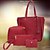 preiswerte Taschensets-Damen PU-Leder Bag Set Beutel Sets Solide 4 Stück Geldbörse Set Schwarz / Rote / Rosa