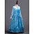 cheap Movie &amp; TV Theme Costumes-Princess Fairytale Elsa Dress Cosplay Costume Flower Girl Dress Girls&#039; Movie Cosplay A-Line Slip Vacation Dress Green Blue Blue Dress Halloween New Year Chiffon