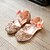 billige Jentesko-Jente PU Flate sko Toddler (9m-4ys) / Små barn (4-7år) / Store barn (7 år +) Sko til blomsterpiker Sløyfe Gull / Sølv / Rosa Vår sommer