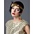 halpa Historialliset ja vintage-asut-The Great Gatsby Flapper-panta 1920s / Iloinen 20-luku Naisten Kultainen / Valkoinen / Musta Kristalli / Strassi / Sulka Party Prom Cosplay-tarvikkeet Masquerade Puvut / Hiuspannat / Paljetti