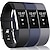 voordelige Fitbit-horlogebanden-3 stuks Slimme horlogeband Compatibel met: Fitbit Charge 2 Zachte siliconen Smartwatch Band Zacht Verstelbaar Elastisch Sportband Vervanging Polsbandje