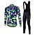 cheap Men&#039;s Clothing Sets-Fastcute Men&#039;s Long Sleeve Cycling Jersey with Bib Tights Winter Purple Yellow Blue Argyle Funny Bike Clothing Suit Mountain Bike MTB Road Bike Cycling Thermal Warm Windproof Back Pocket Sports