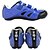 cheap Cycling Shoes-Unisex Cycling Shoes With Pedals &amp; Cleats Sneakers Road Bike Shoes Nylon and Carbon Fiber Cycling / Bike Cushioning Breathable Mesh PU(Polyurethane) Blue