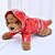 economico Hundetøj-Dog Cat Pets Hoodie Rain Coat Puppy Clothes Striped Color Block Sports &amp; Outdoors Waterproof Outdoor Dog Clothes Puppy Clothes Dog Outfits Black Yellow Red Costume for Girl and Boy Dog PU Leather