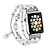 お買い得  Apple Watch Bands-時計バンド のために Apple Watch Sreies 8 7 6 5 4 3 2 1 SE Ultra 49mm 45mm 44mm 42mm 41mm 40mm 38mm ステンレス ビーズ 置換 ストラップ 女性 ビーズ ジュエリーブレスレット リストバンド